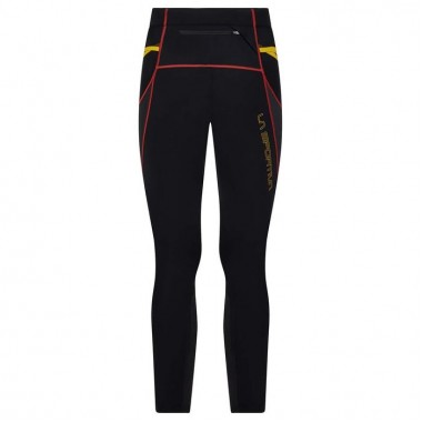 La Sportiva pantalon alergare TRIUMPH Tight M (Black/Yellow)